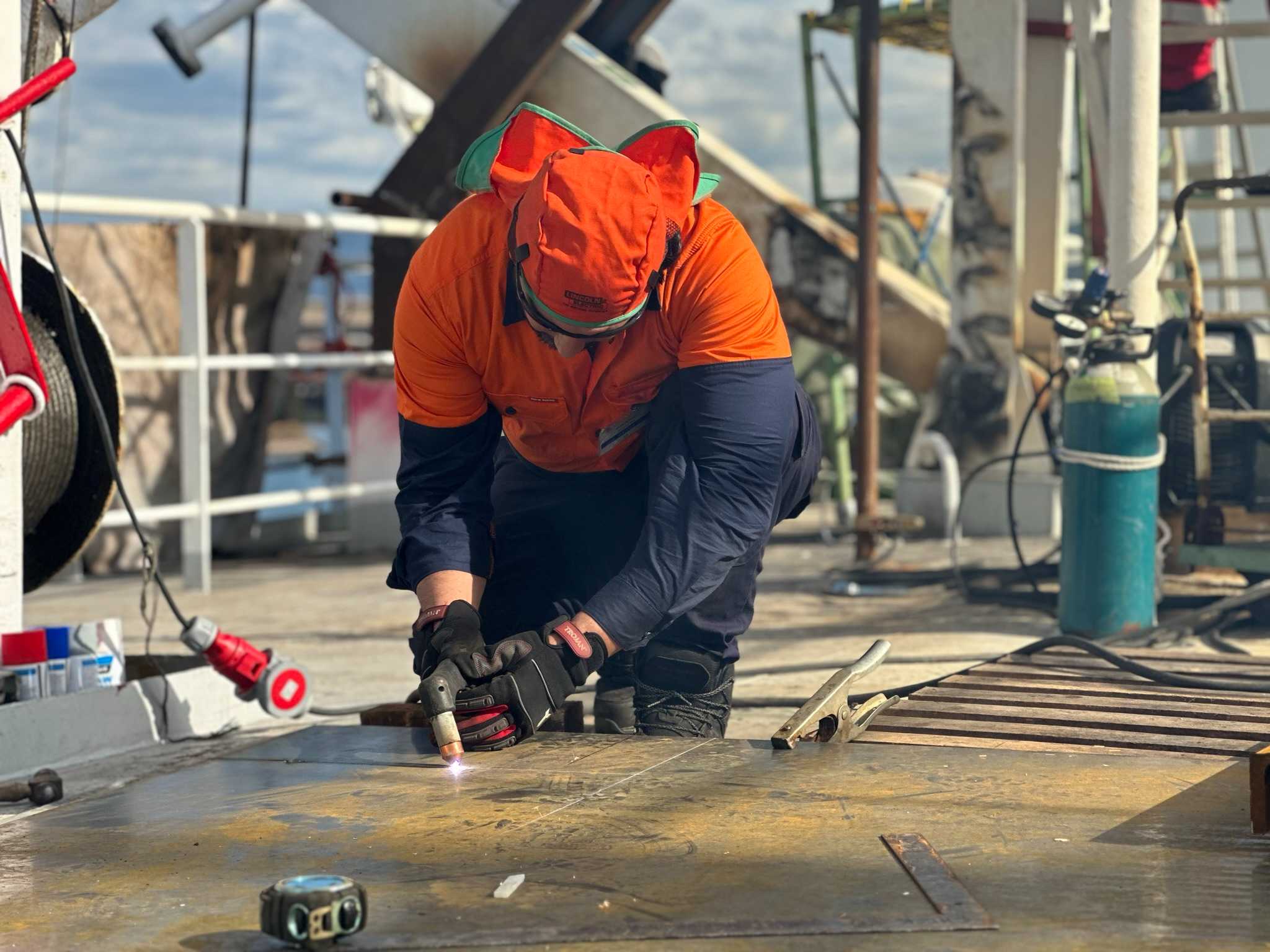 Lifeboat Davit Structural Repairs