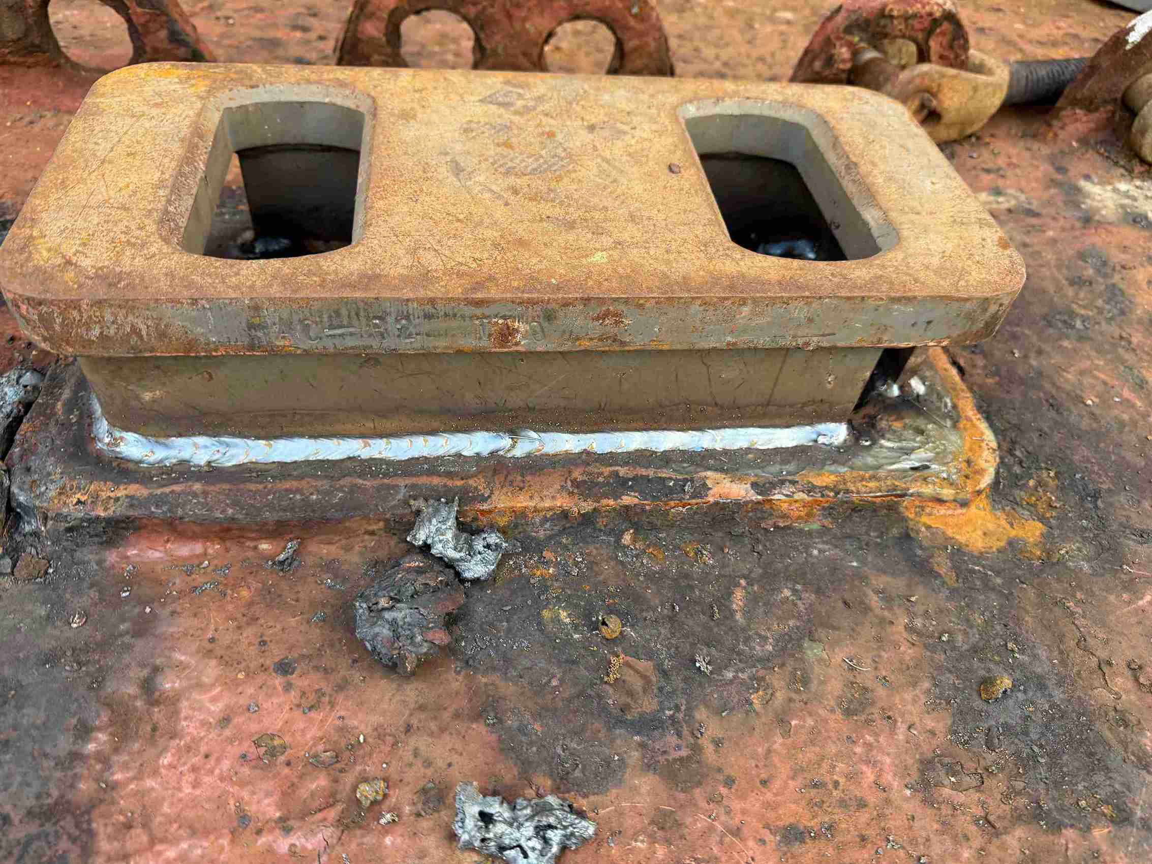 Container Ships ISO Socket and Lashing eye renewal