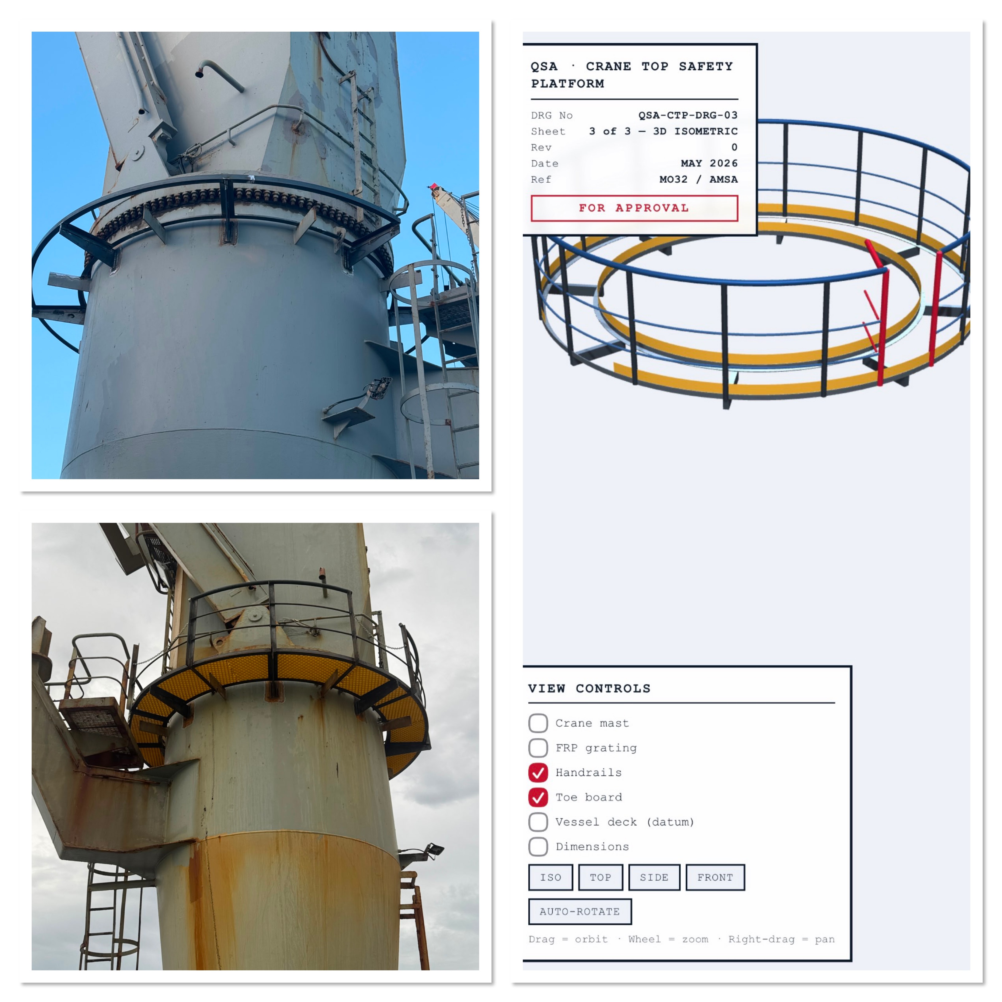 MO32 Welding and fabrication of crane platforms -Compliant Crane Platform Fabrication: Precision Calculations & Prefabrication Strategy
