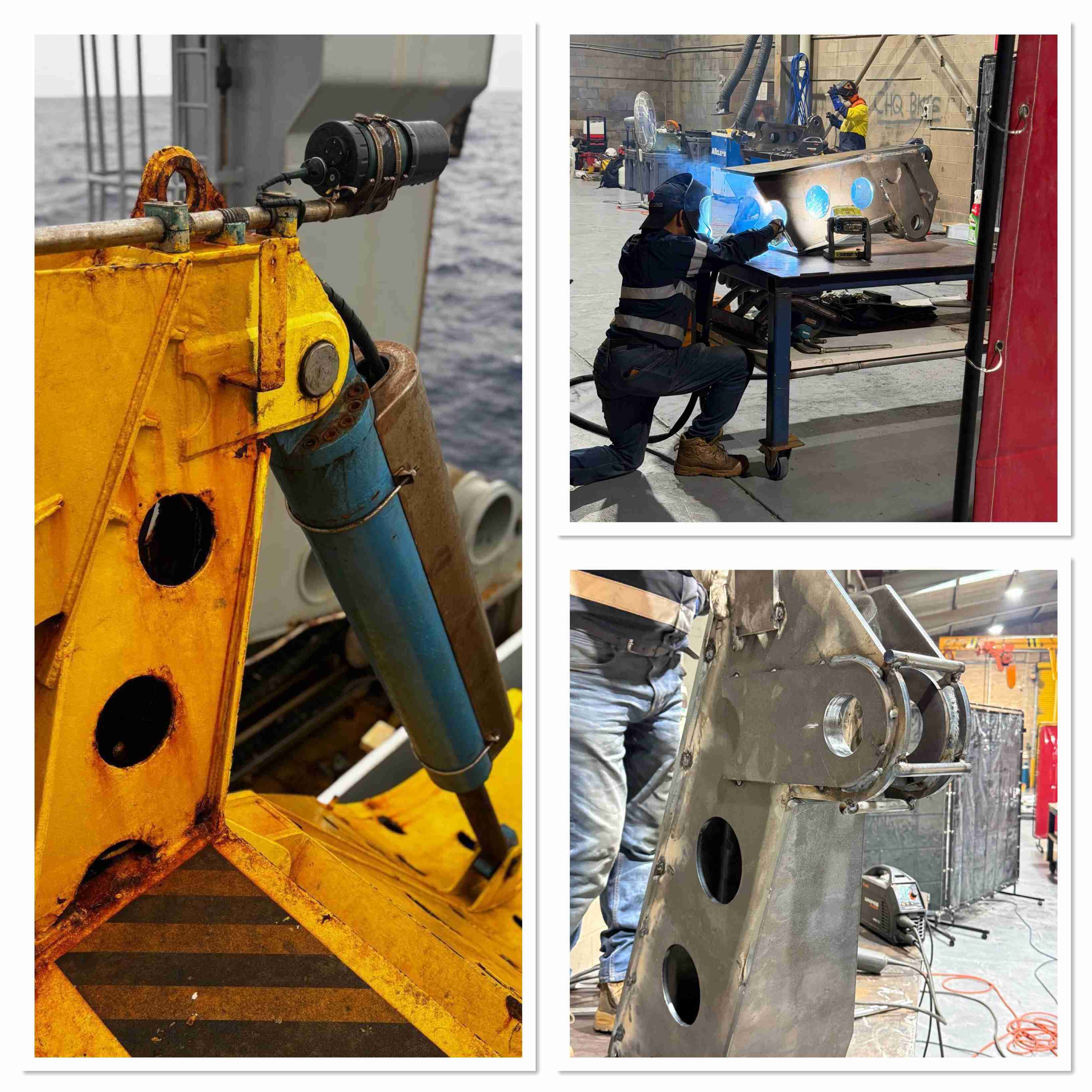 Case Study: Hydraulic Arm Bracket Repair for Shipboard Offshore Lifting Operations